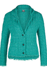 EMERALD FRINGED JACKET