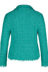 EMERALD FRINGED JACKET