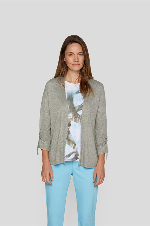 THYME SHIMMERY LOOSE CARDIGAN