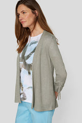THYME SHIMMERY LOOSE CARDIGAN