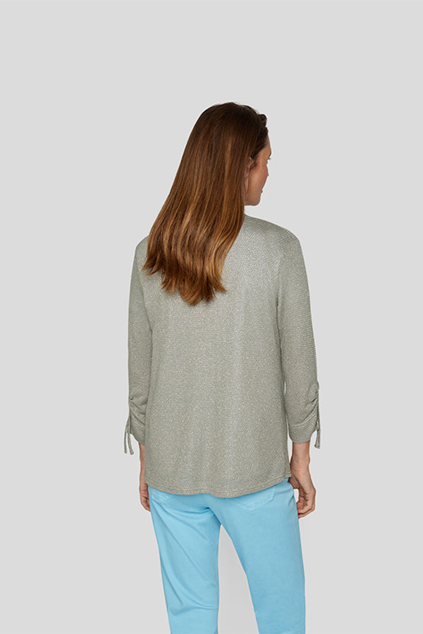 THYME SHIMMERY LOOSE CARDIGAN