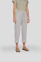 STRIPED CASUAL DRAWSTRING TROUSERS