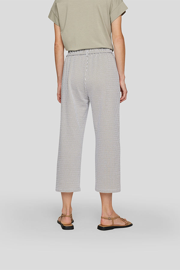 STRIPED CASUAL DRAWSTRING TROUSERS