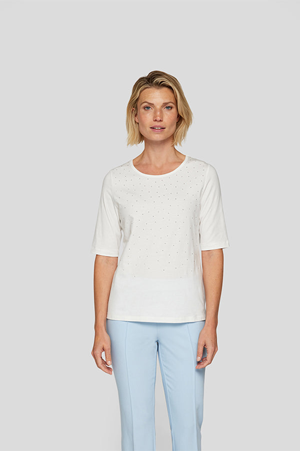 RHINESTONE BASIC T-SHIRT