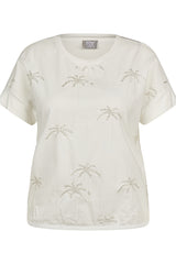 PALM TREE RHINESTONE T-SHIRT