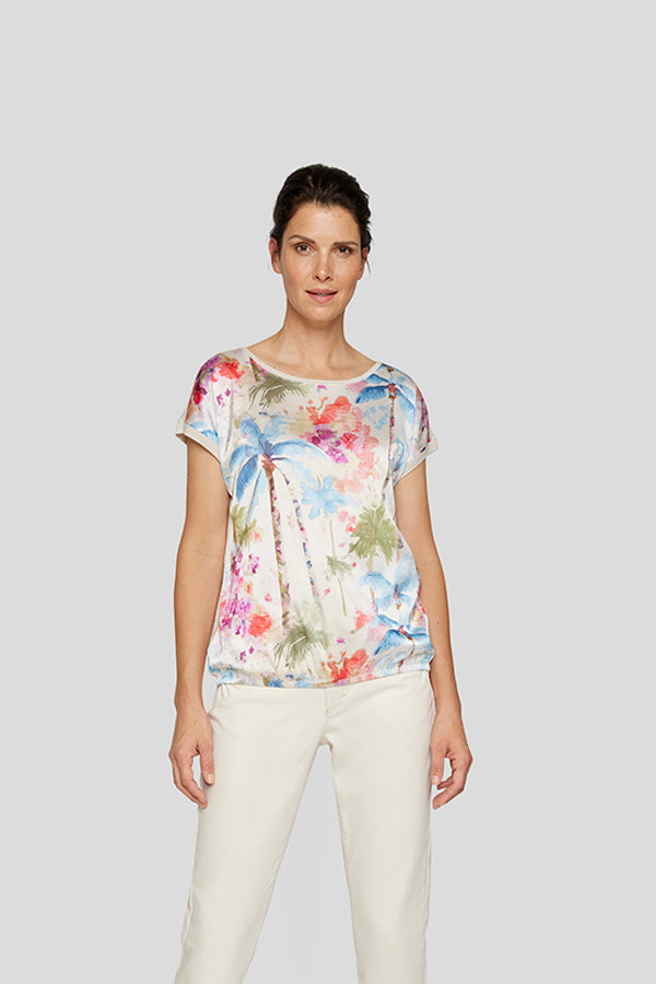 PALM TREE PRINT T-SHIRT