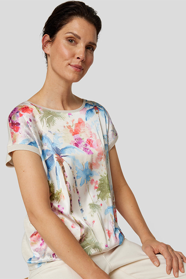 PALM TREE PRINT T-SHIRT
