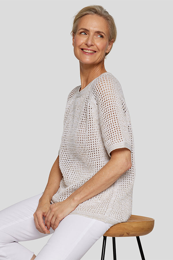 AIRY MESH SWEATER