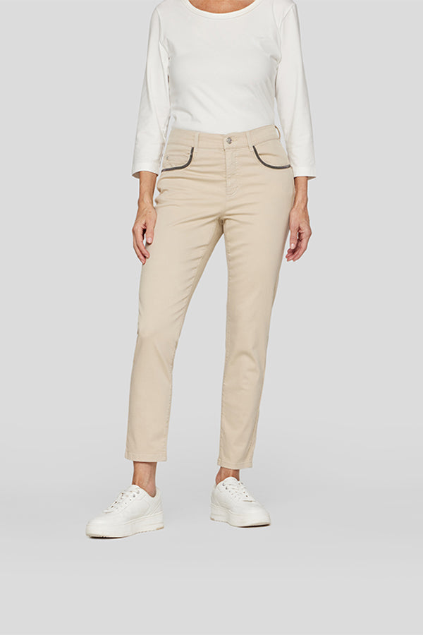 BEIGE STITCHED SUNNY JEANS