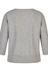 GREY THREE QUARTER SLEEVE SHIRT