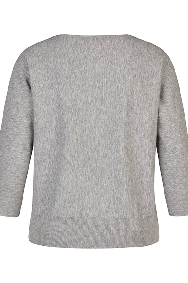 GREY THREE QUARTER SLEEVE SHIRT