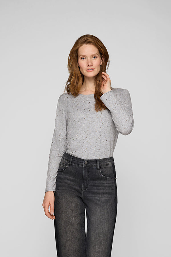GREY SOLID LONG SLEEVE SHIRT