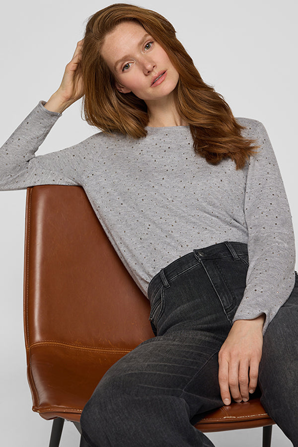 GREY SOLID LONG SLEEVE SHIRT