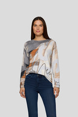 SILVER ARTISTIC DESIGN LONG SLEEVE SHIRT