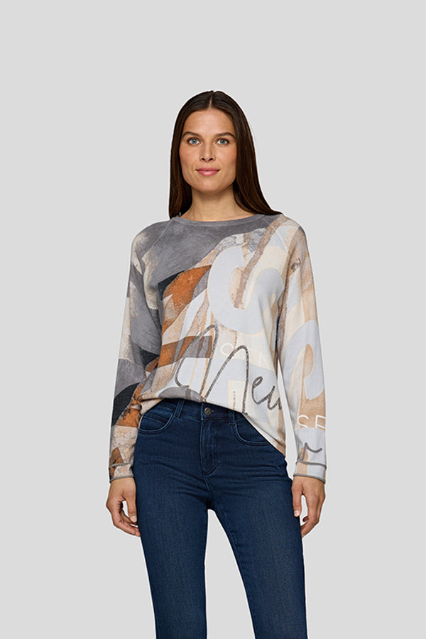 SILVER ARTISTIC DESIGN LONG SLEEVE SHIRT
