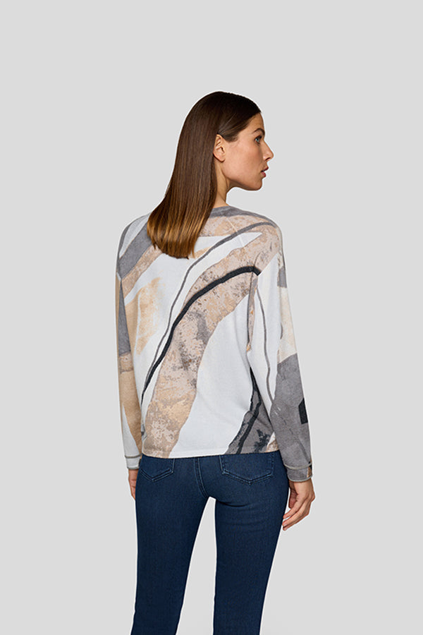 SILVER ARTISTIC DESIGN LONG SLEEVE SHIRT