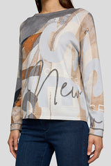 SILVER ARTISTIC DESIGN LONG SLEEVE SHIRT