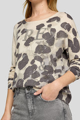 GREEN SPOT PATTERN SWEATER