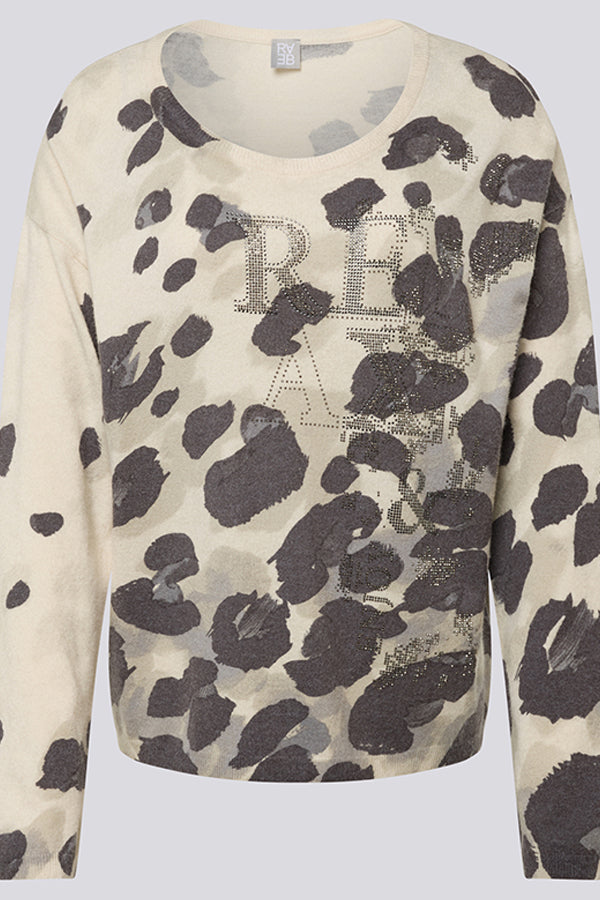 GREEN SPOT PATTERN SWEATER