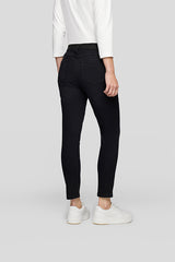 BLACK CLASSIC BELT LOOPS STRAIGHT LEG DENIM JEANS