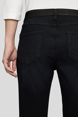 BLACK CLASSIC BELT LOOPS STRAIGHT LEG DENIM JEANS