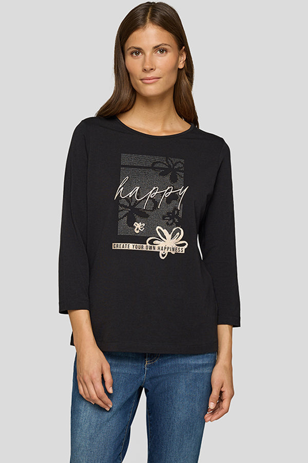 BLACK GRAPHIC SHIRT