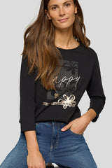 BLACK GRAPHIC SHIRT