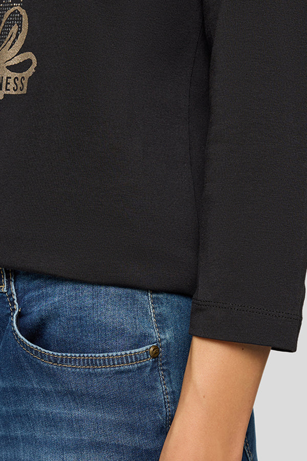 BLACK GRAPHIC SHIRT