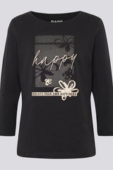 BLACK GRAPHIC SHIRT