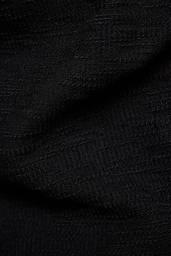 BLACK BUTTON DETAIL JACKET