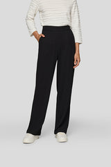 BLACK STRAIGHT LEG TROUSERS