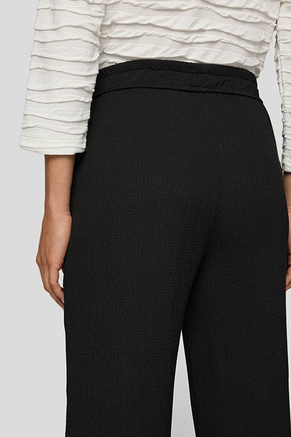 BLACK STRAIGHT LEG TROUSERS