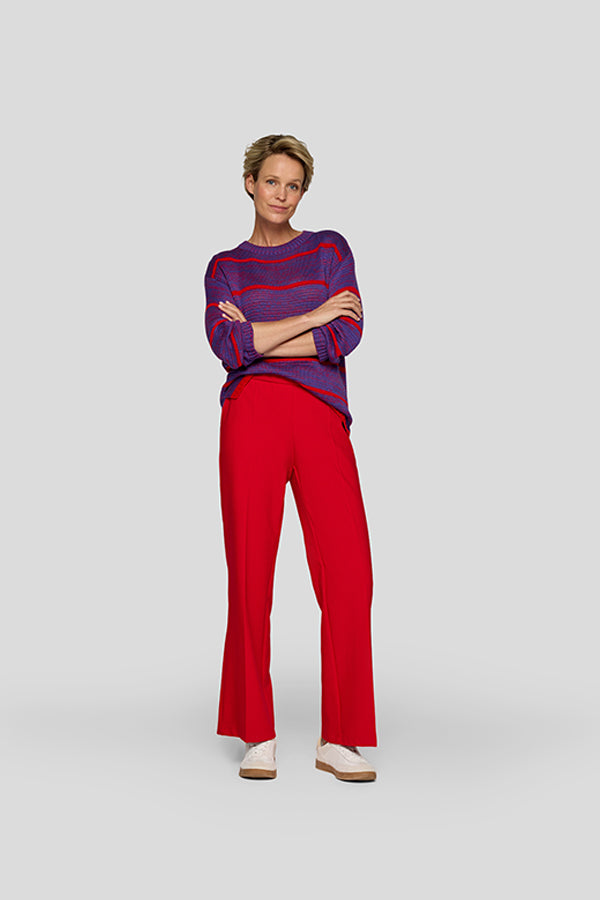 BROWN STRAIGHT LEG TROUSERS