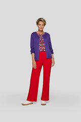 PURPLE LONG SLEEVE CARDIGAN