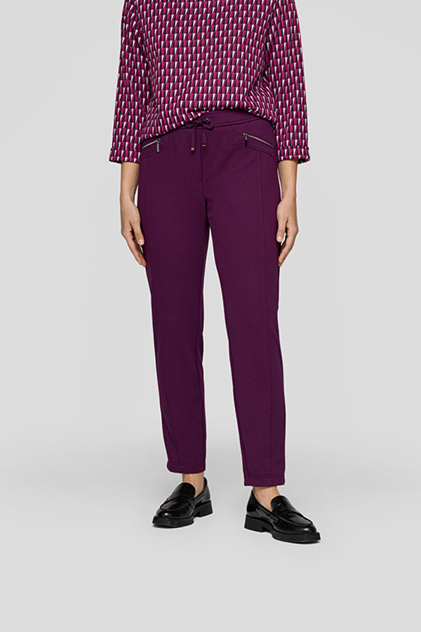 PURPLE DRAWSTRING TROUSERS