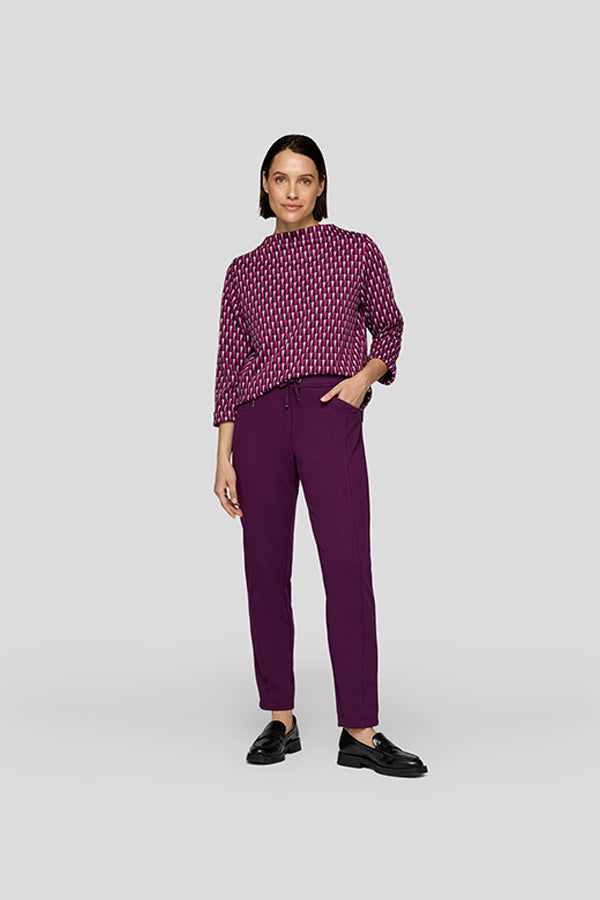 PURPLE DRAWSTRING TROUSERS