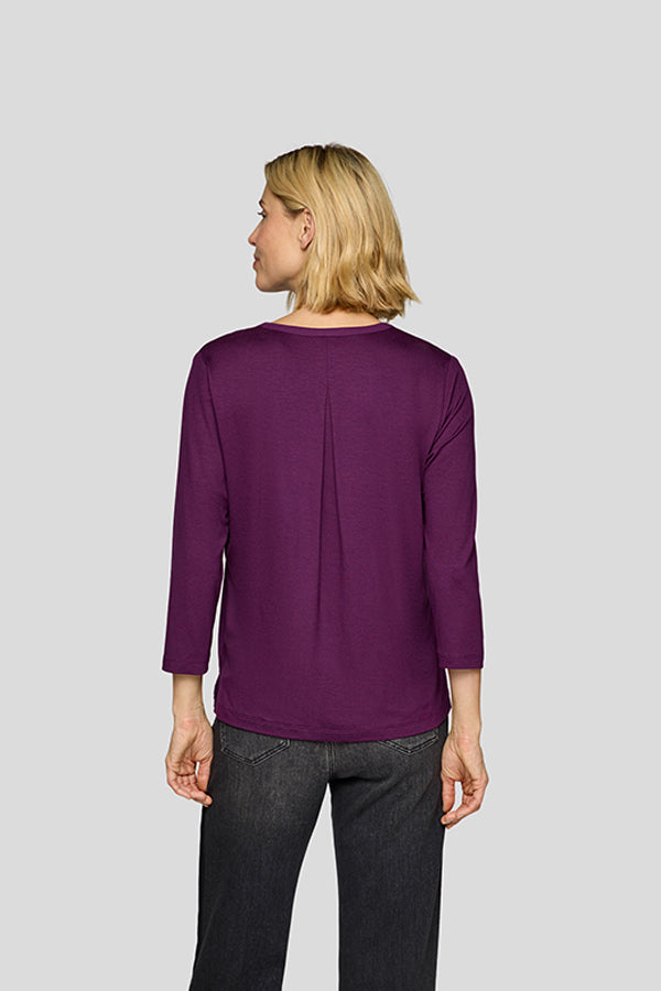 PURPLE LONG SLEEVE BLOUSE
