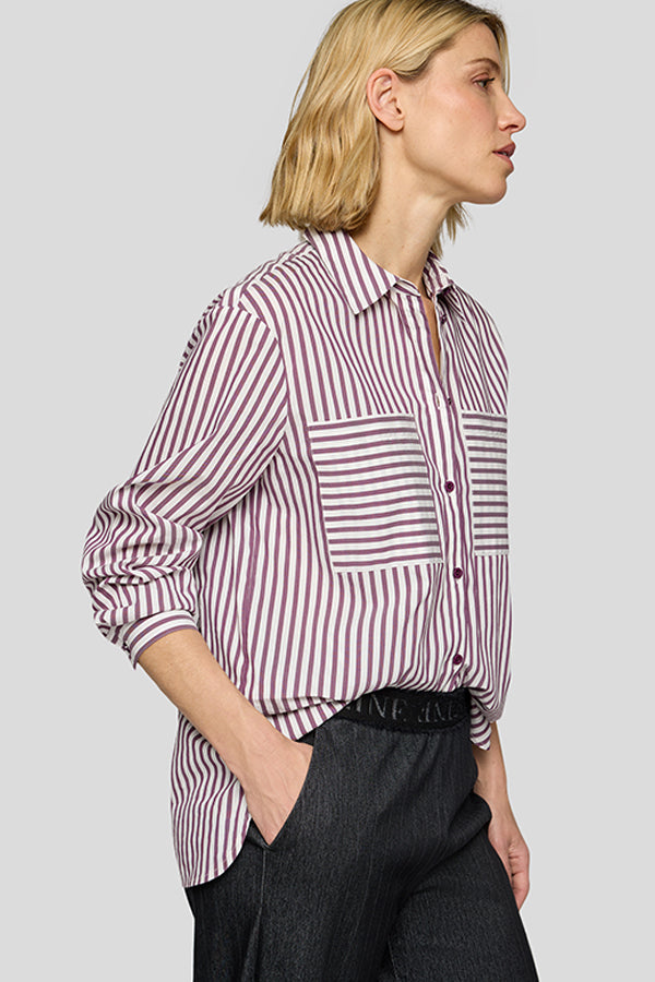 PURPLE BUTTON UP SHIRT