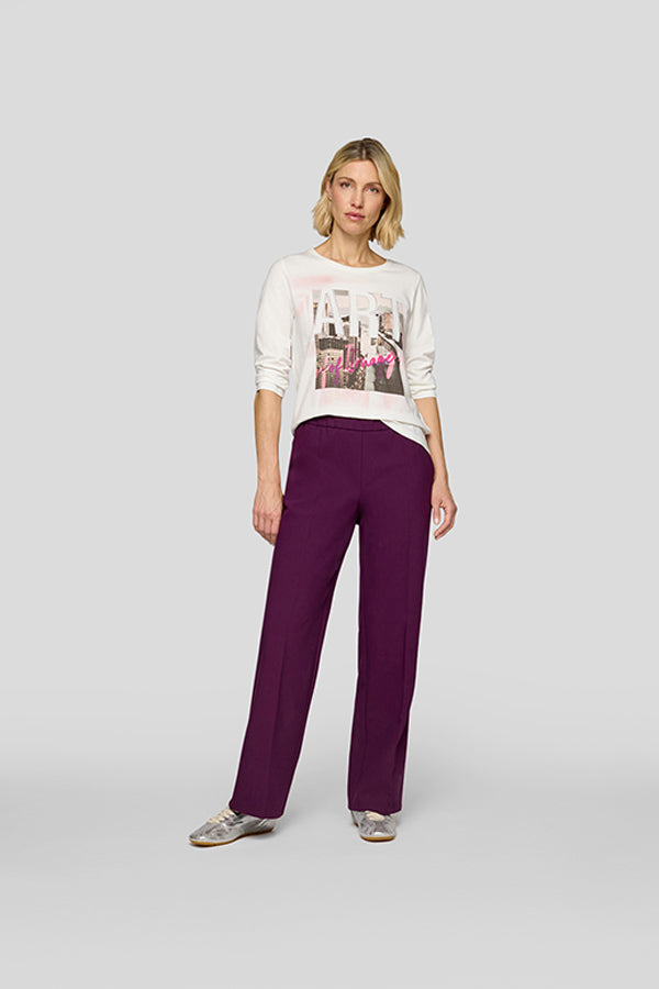 SOFT KNIT STRAIGHT LEG TROUSERS