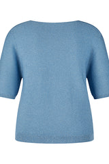 BLUE SOLID SHORT SLEEVED SHIRT