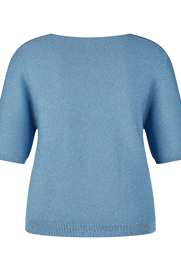 BLUE SOLID SHORT SLEEVED SHIRT