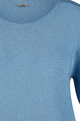 BLUE SOLID SHORT SLEEVED SHIRT