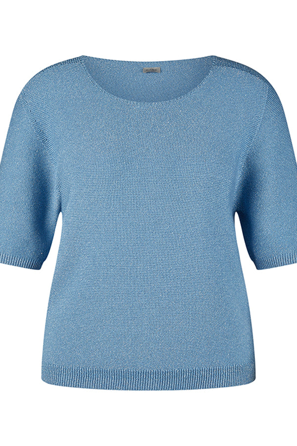 BLUE SOLID SHORT SLEEVED SHIRT