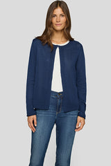 BLUE LONG SLEEVE CARDIGAN