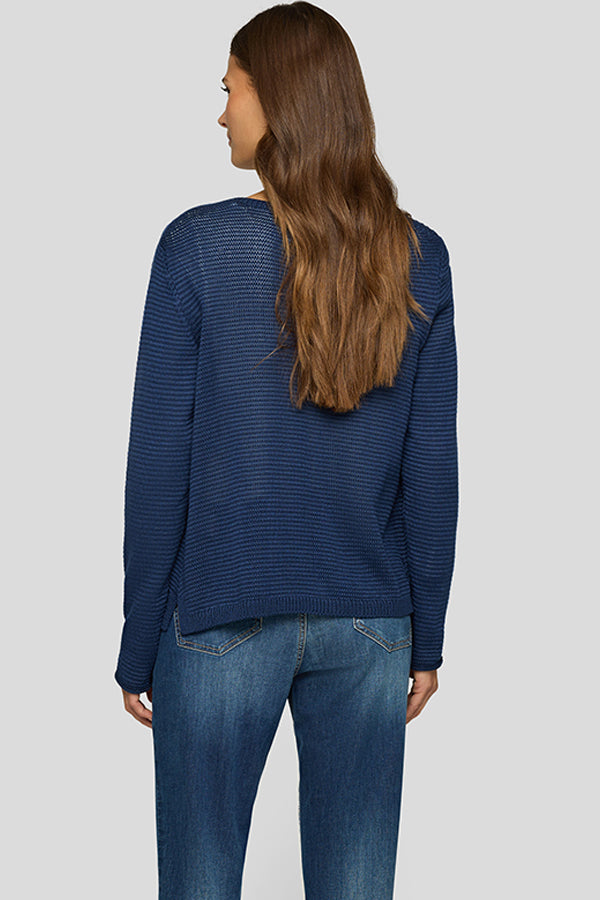 BLUE LONG SLEEVE CARDIGAN