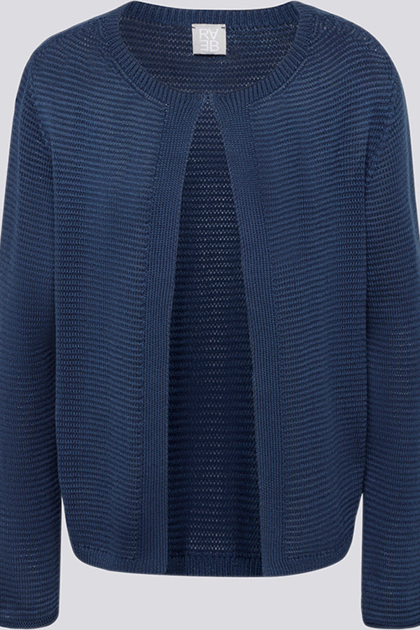 BLUE LONG SLEEVE CARDIGAN