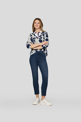 BLUE V NECK SHIRT