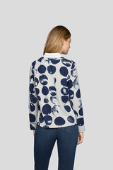 BLUE V NECK SHIRT