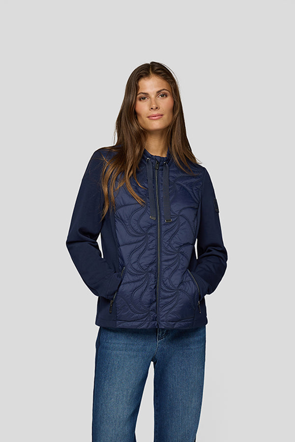 BLUE QUILTED JACKET