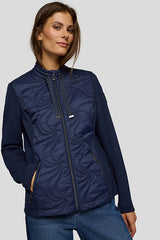 BLUE QUILTED JACKET